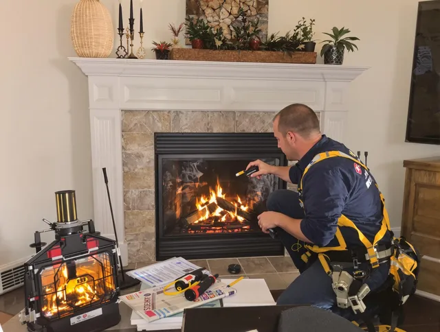 Safety-focused fireplace inspection by Lynnfield Chimney Sweep in Lynnfield, MA
